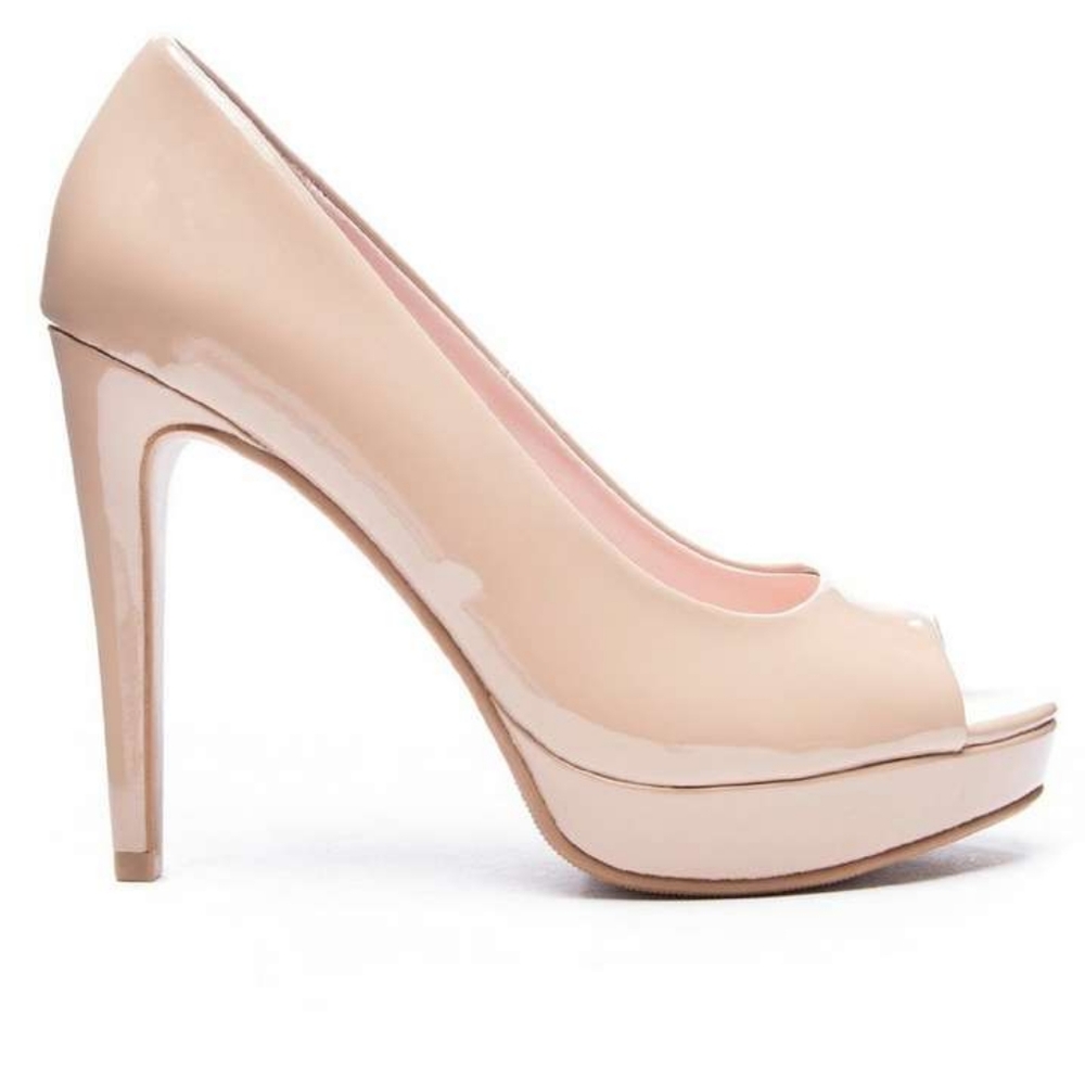 Chinese Laundry Blush Holliston Patent Leather Barbie Pump Size 8.5